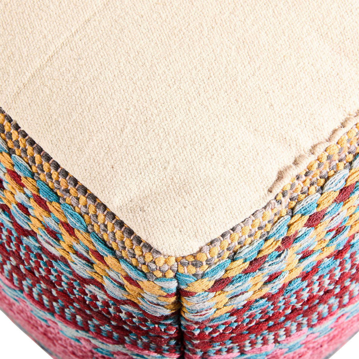 POUF Abstraktes 40/40/40 cm  - Multicolor, Trend, Textil (40/40/40cm) - Boxxx
