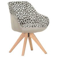 ARMLEHNSTUHL  in Chenille  - Eichefarben/Beige, MODERN, Holz/Textil (60/83/65cm) - Livetastic