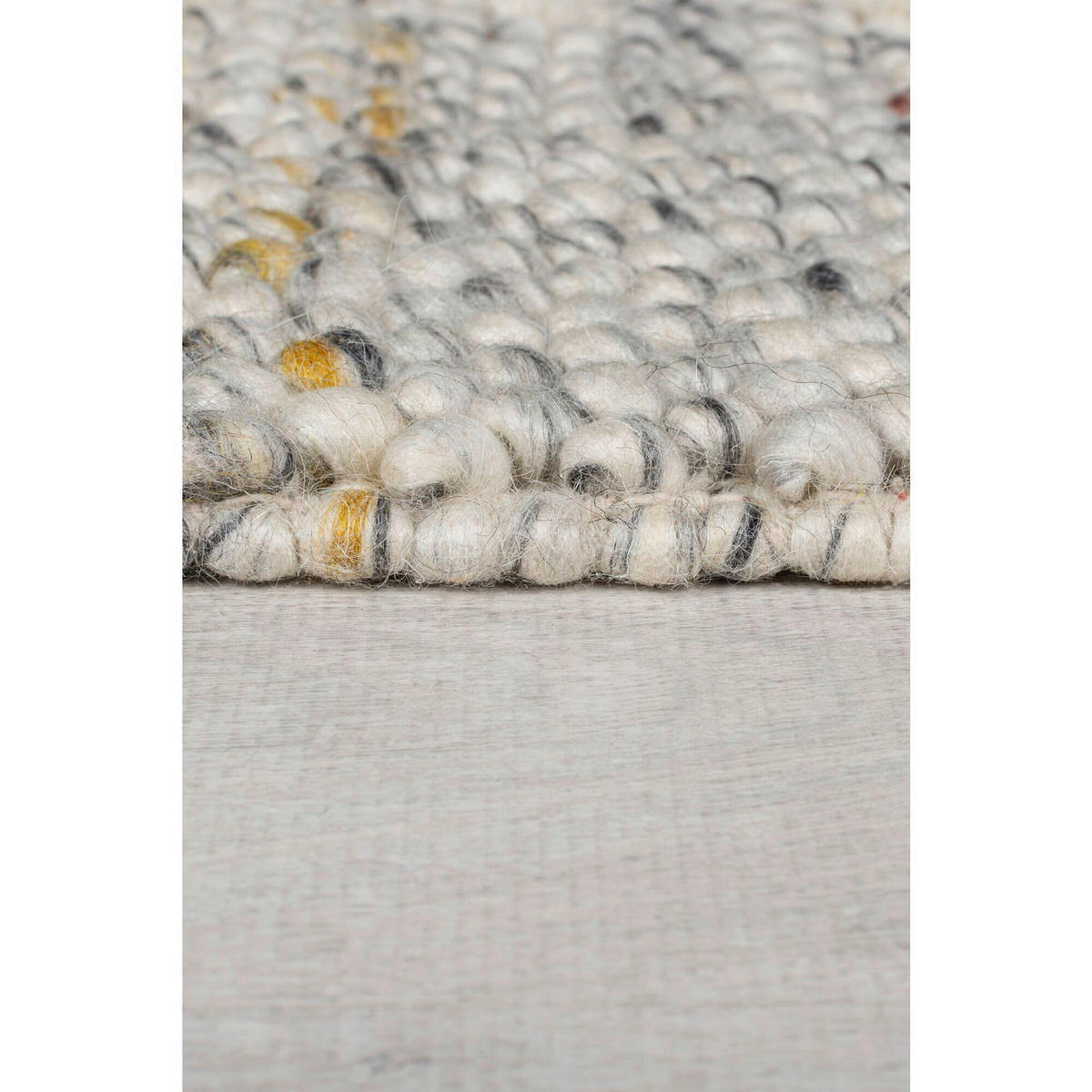 HANDWEBTEPPICH 80/150 cm MINERALS BORDER Schwarz, Weiß  - Schwarz/Weiß, KONVENTIONELL, Textil (80/150cm)