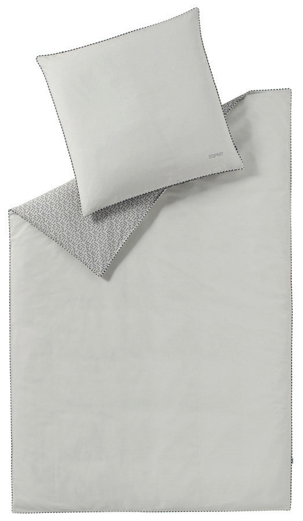 OBOUSTRANNÉ POVLEČENÍ, renforcé, šedá, světle šedá,  - šedá/světle šedá, Basics, textil (135/200cm) - Esprit
