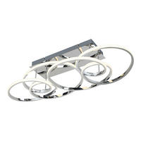 DECKENLEUCHTE 70/40/25 cm  - Chromfarben, Trend, Kunststoff/Metall (70/40/25cm) - Collett's Monde