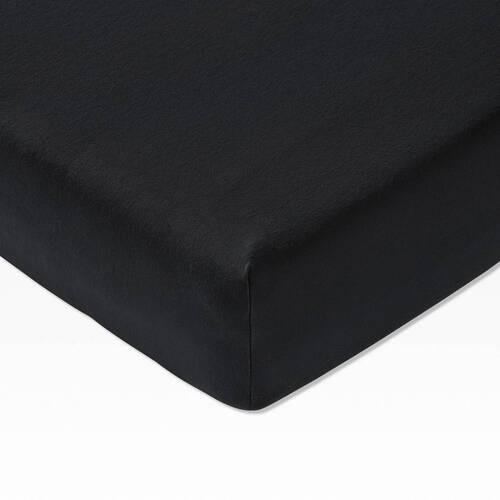 PROSTĚRADLO NA VRCHNÍ MATRACI, žerzej, černá, 100/200 cm - černá, Basics, textil (100/200cm) - Joop!
