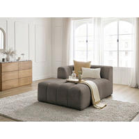 SOFAELEMENT ANNECY Bouclé Taupe  - Taupe/Schwarz, MODERN, Kunststoff/Textil (120/72/170cm)