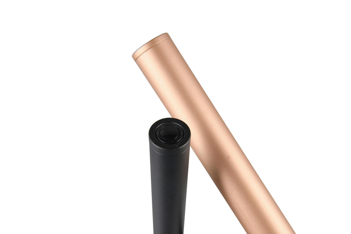LED-TISCHLEUCHTE - Schwarz/Braun, Design, Metall (16/53cm) - Trio Leuchten
