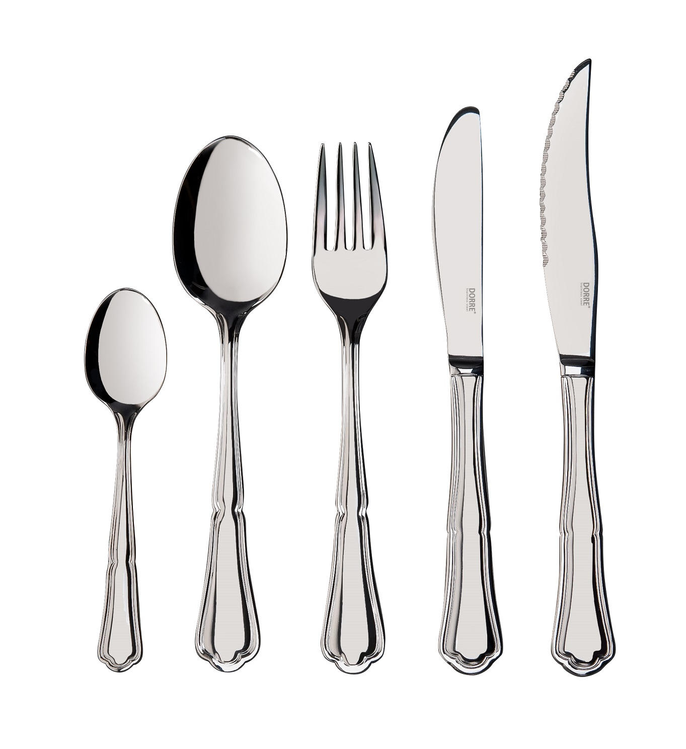 BESTICKSET  60 delar  - stålfärgad, Design, metall (39,5/5/45cm) - Dorre
