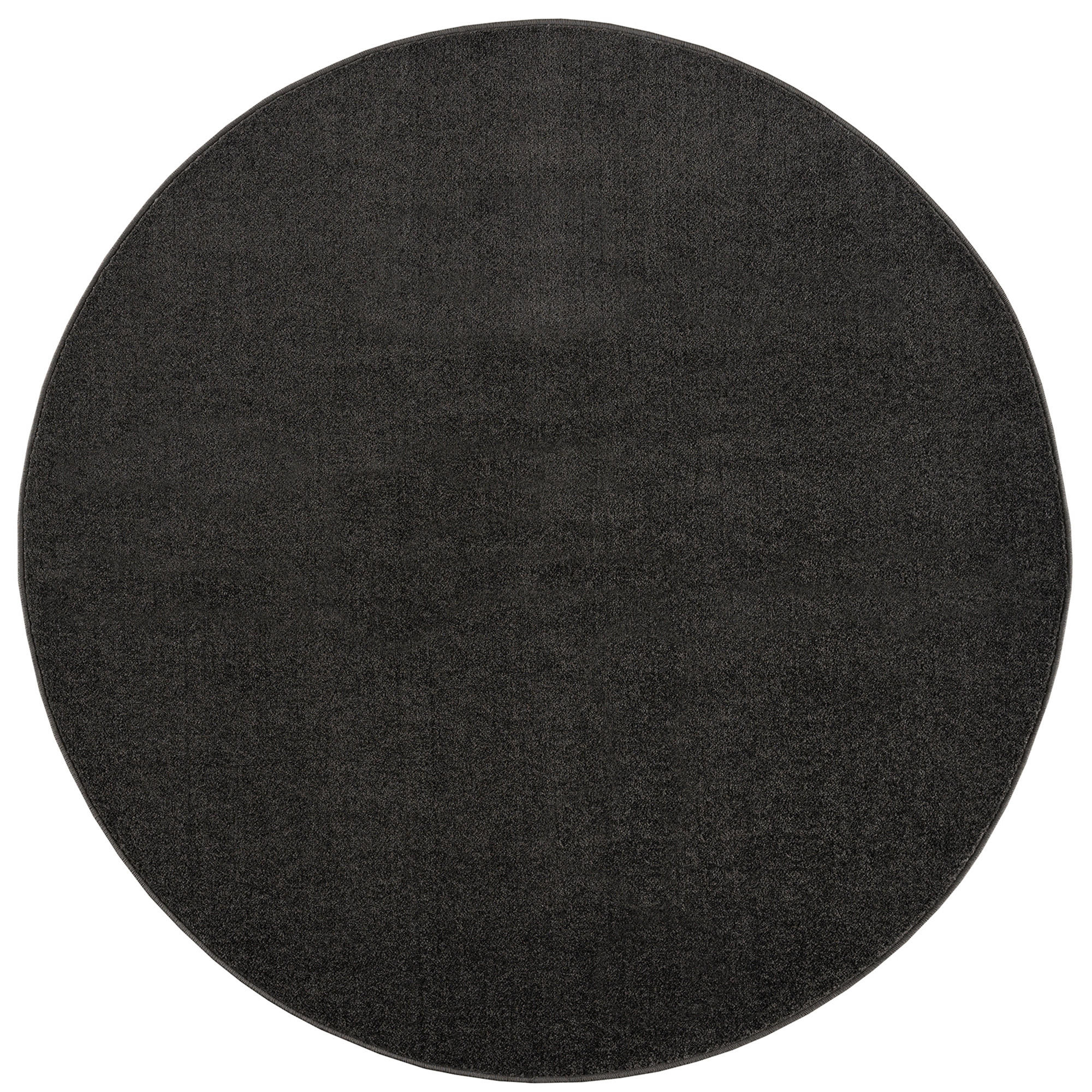 WEBTEPPICH 120 cm Uni Dunkelgrau  - Dunkelgrau, LIFESTYLE, Kunststoff/Textil (120cm)