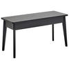 SITZBANK 90/47/35 cm Schwarz furniert, massiv  - Schwarz, KONVENTIONELL (90/47/35cm) - MID.YOU