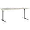 SCHREIBTISCH höhenverstellbar  - Silberfarben/Grau, KONVENTIONELL, Holzwerkstoff/Metall (160/70/80cm) - Germania