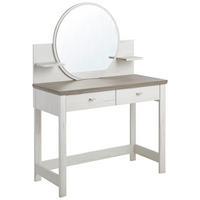 TOALETNÝ STOLÍK, sivá, biela, 104,3/45/143 cm - sivá/biela, Lifestyle (104,3/45/143cm) - Hom`in