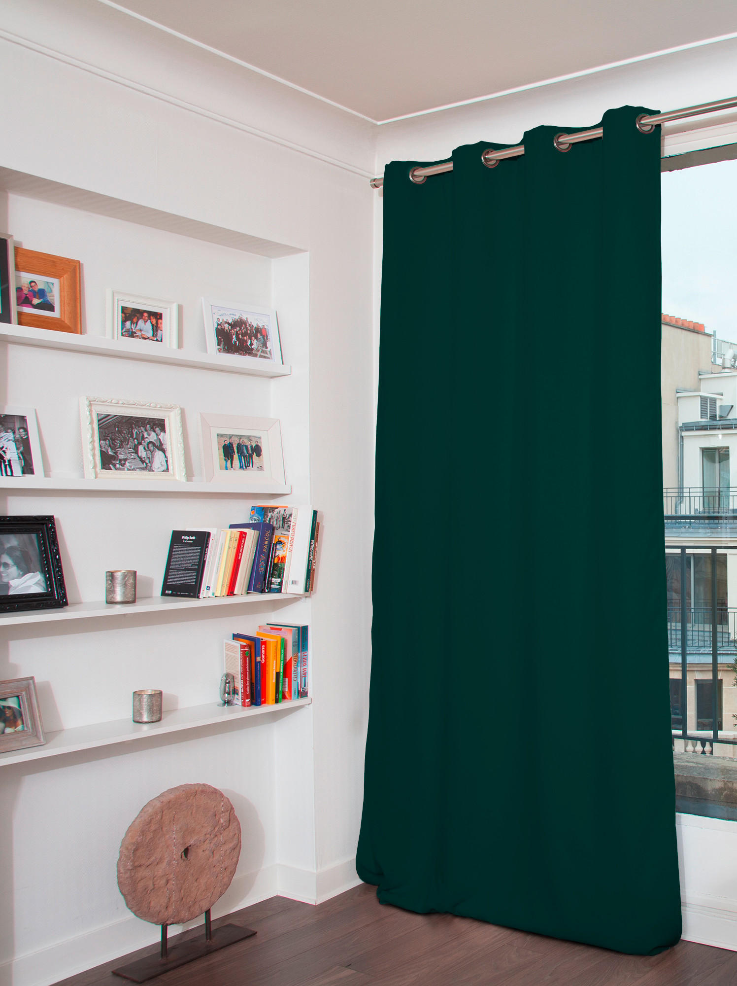 VERDUNKELUNGSVORHANG - Grün, Basics, Textil (135/260cm)