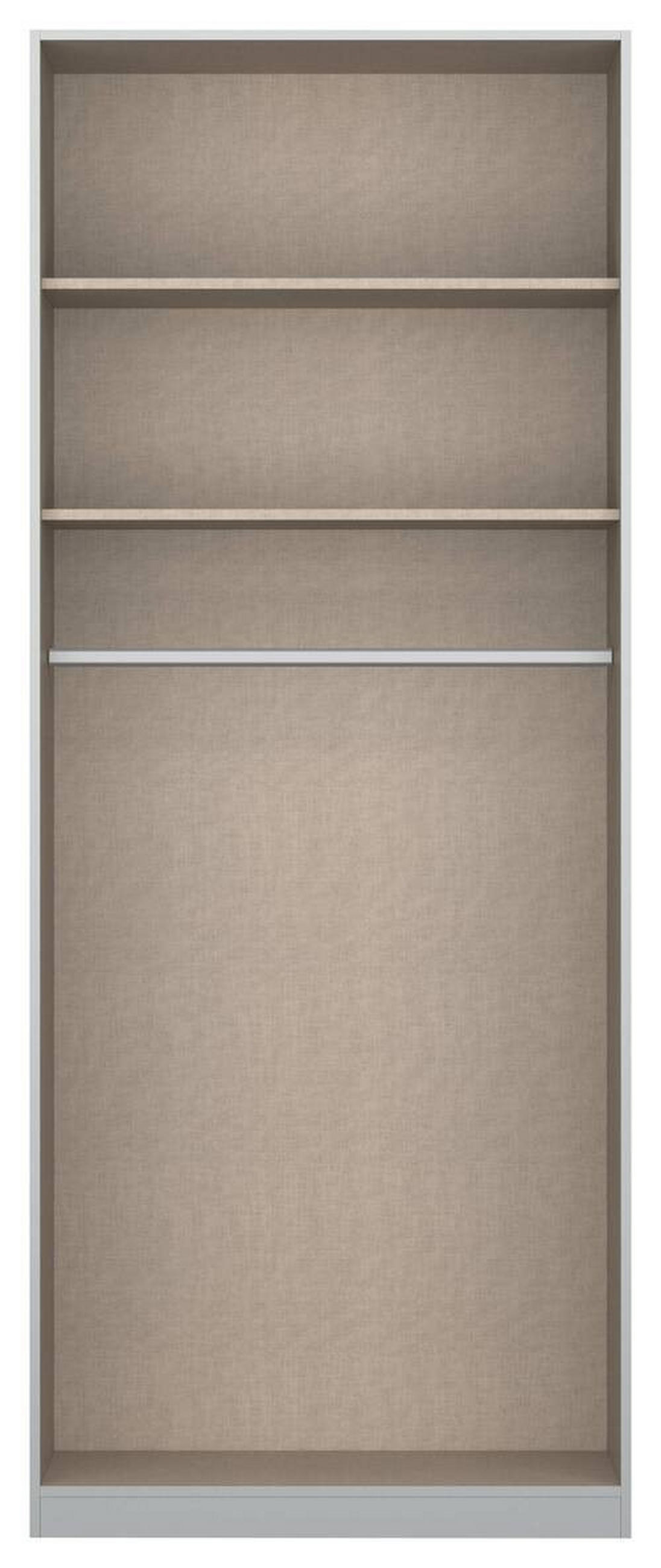 DREHTÜRENSCHRANK 91/229/54 cm 2-türig Sonoma Eiche  - Alufarben/Sonoma Eiche, MODERN, Holzwerkstoff/Metall (91/229/54cm) - Rauch Möbel