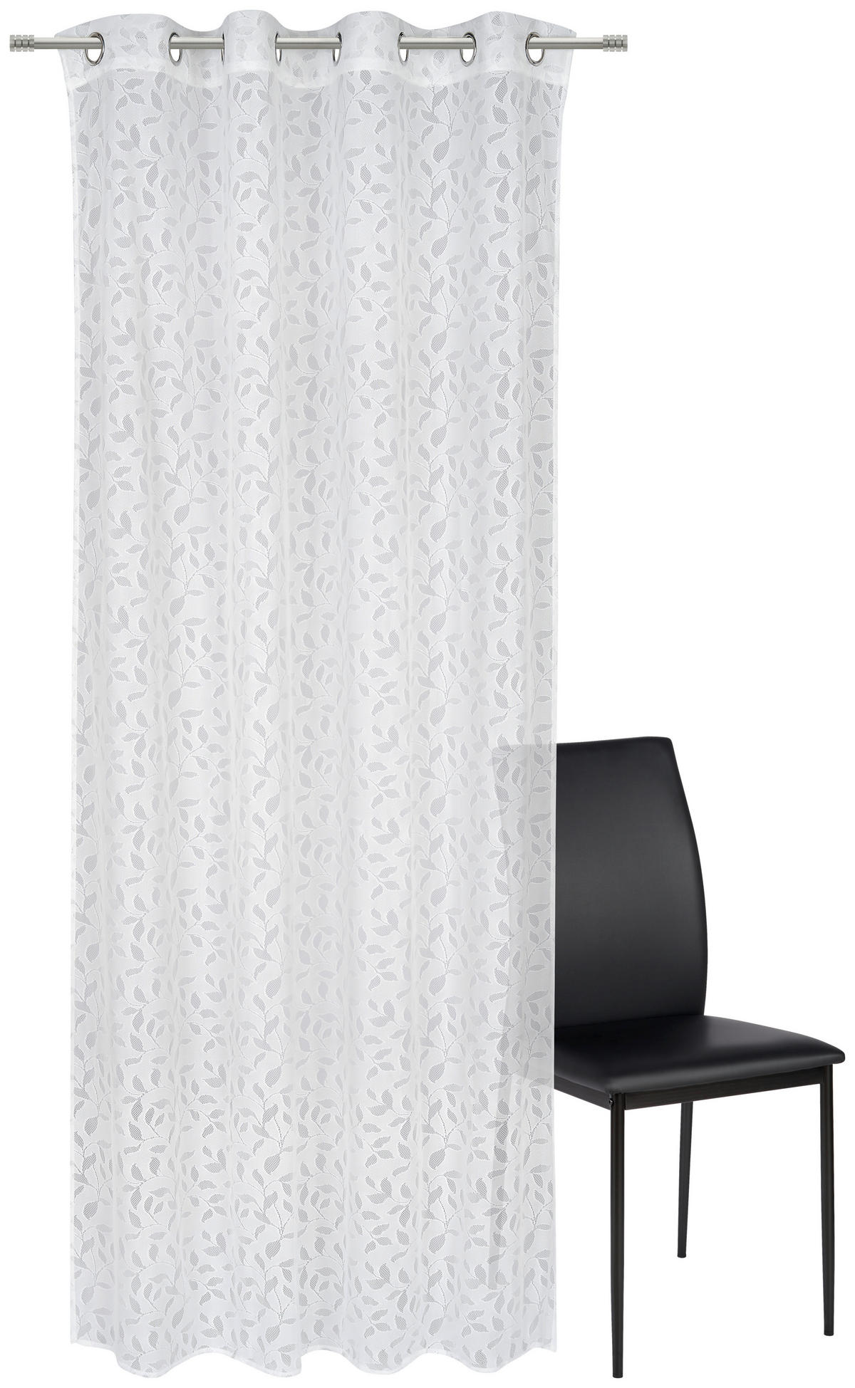 ÖSENVORHANG  - Weiß, Basics, Textil (140/245cm) - Boxxx