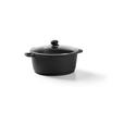 KOCHTOPF 6,2 L  - Klar/Schwarz, Basics, Glas/Metall (28/12,5cm) - Homeware Profession.