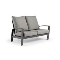 2-SITZER-BANK Grau  - Grau, Basics, Textil/Metall (138/88/88cm) - Tierra Outdoor