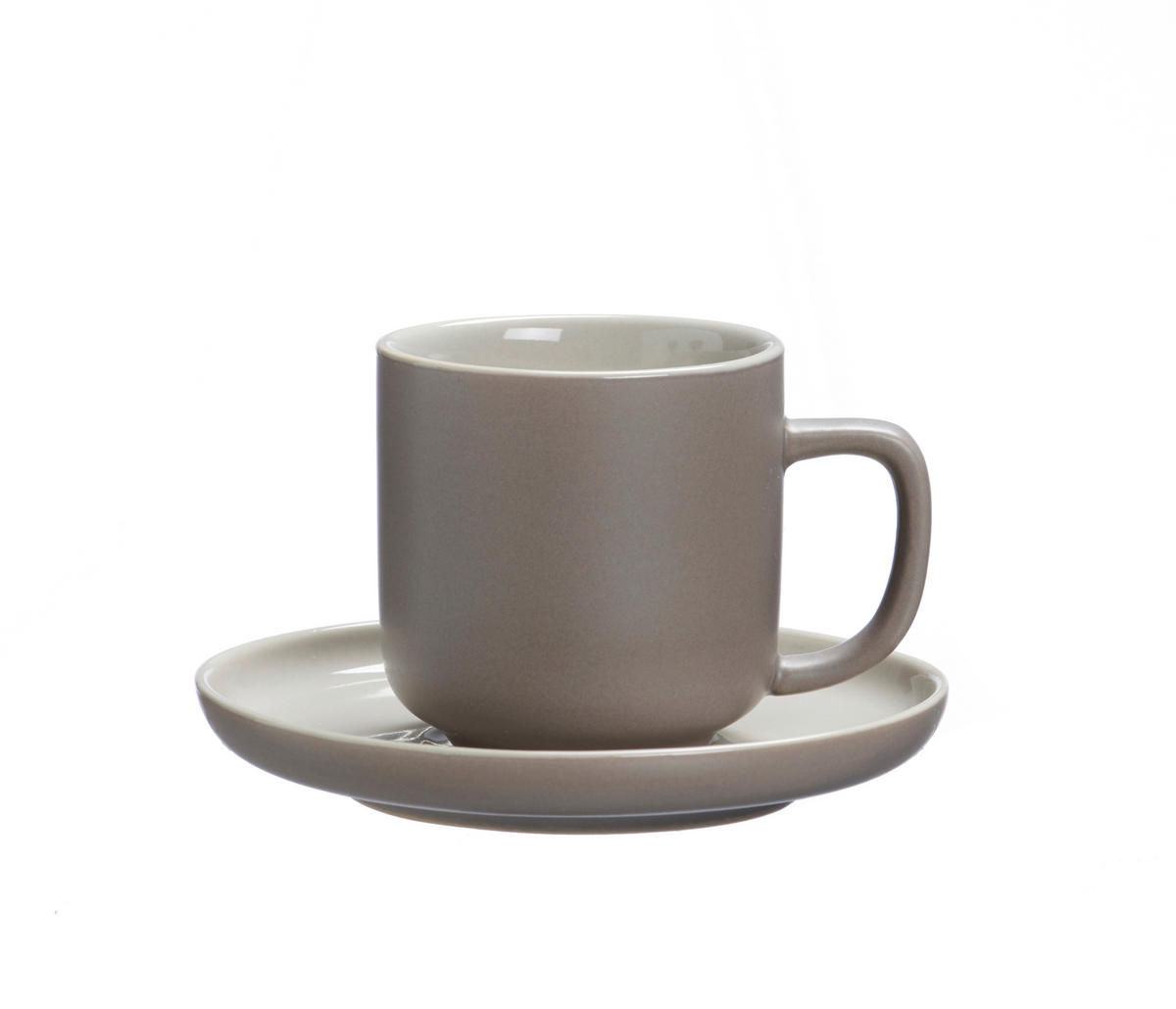 ESPRESSOTASSE Jasper 100 ml  - Taupe/Weiß, Design, Keramik (8/6/6cm) - Ritzenhoff Breker