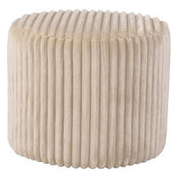 HOCKER Cord Kiefer Creme  - Creme, Design, Holz/Textil (49.5/41/49.5cm) - Xora