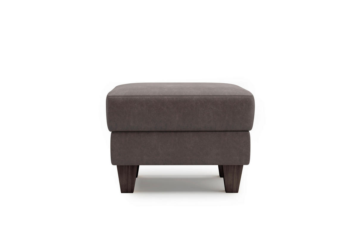 HOCKER in Textil Braun  - Wengefarben/Braun, Konventionell, Holz/Textil (58/48/58cm) - Sit & More