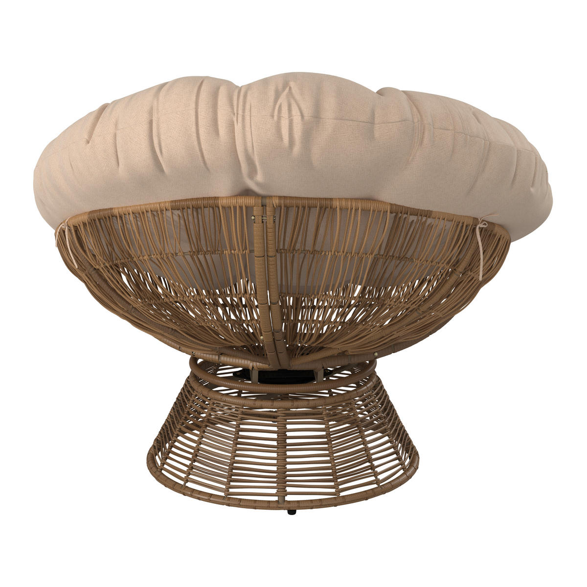 GARTEN-RELAXSESSEL 96/86/78 cm  - Beige/Braun, KONVENTIONELL, Kunststoff/Metall (96/86/78cm) - Ambia Garden