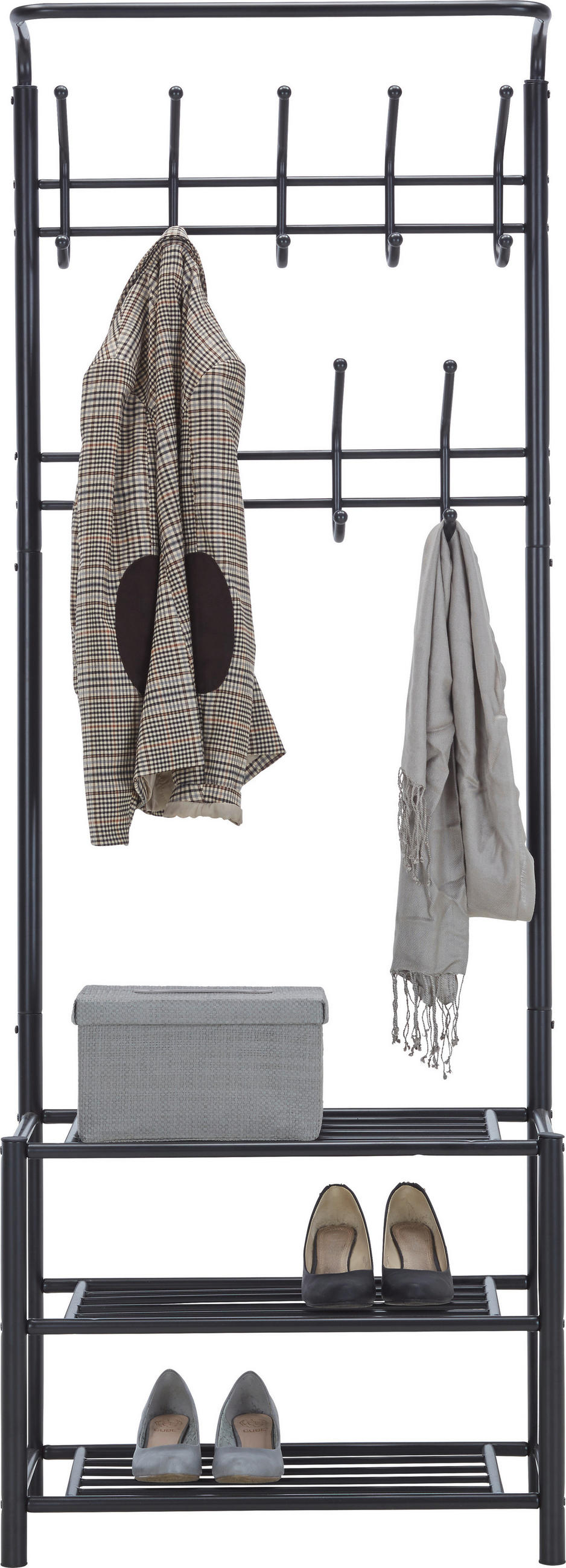 KLÄDHÄNGARE - svart, Design, metall (67/185/32cm) - Best Price