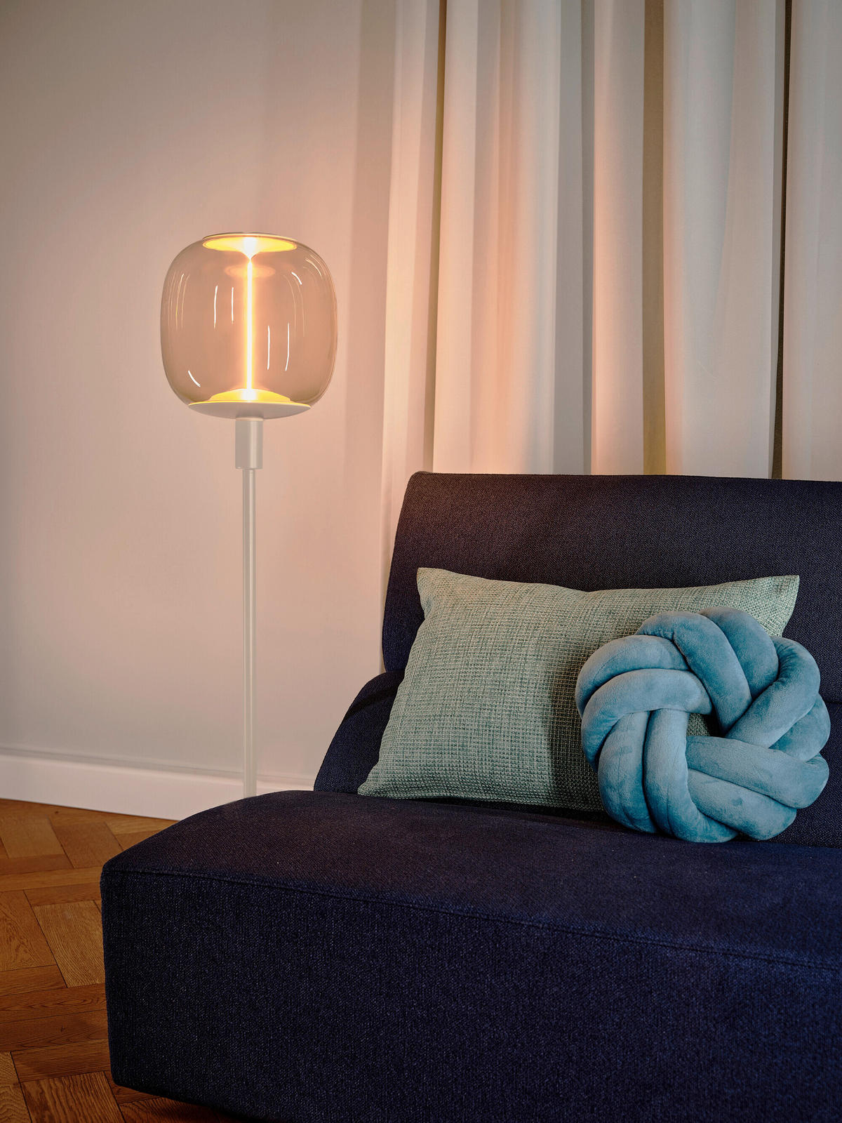 TISCHLEUCHTE 26/78 cm   - Beige, Basics, Metall (26/78cm) - Osram