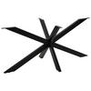 TISCHGESTELL in Metall 160/70/72 cm   - Schwarz, Design, Metall (160/70/72cm) - Landscape
