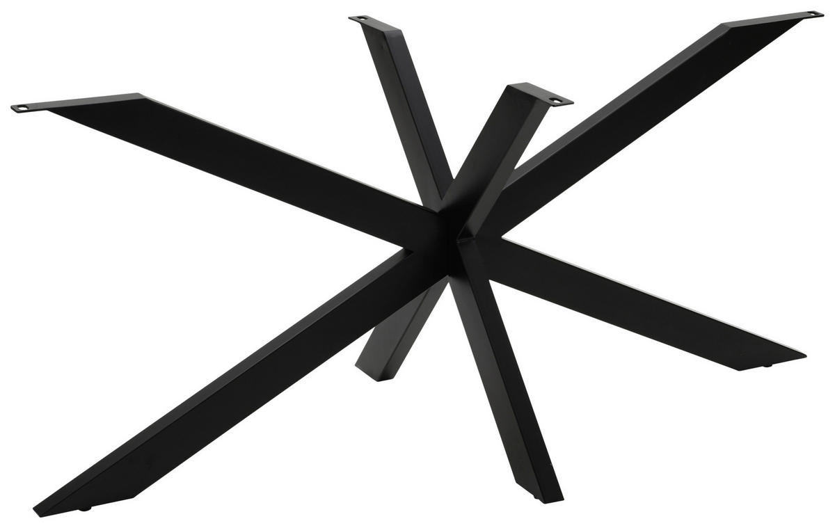TISCHGESTELL Schwarz  - Schwarz, Design, Metall (160/70/72cm) - Landscape