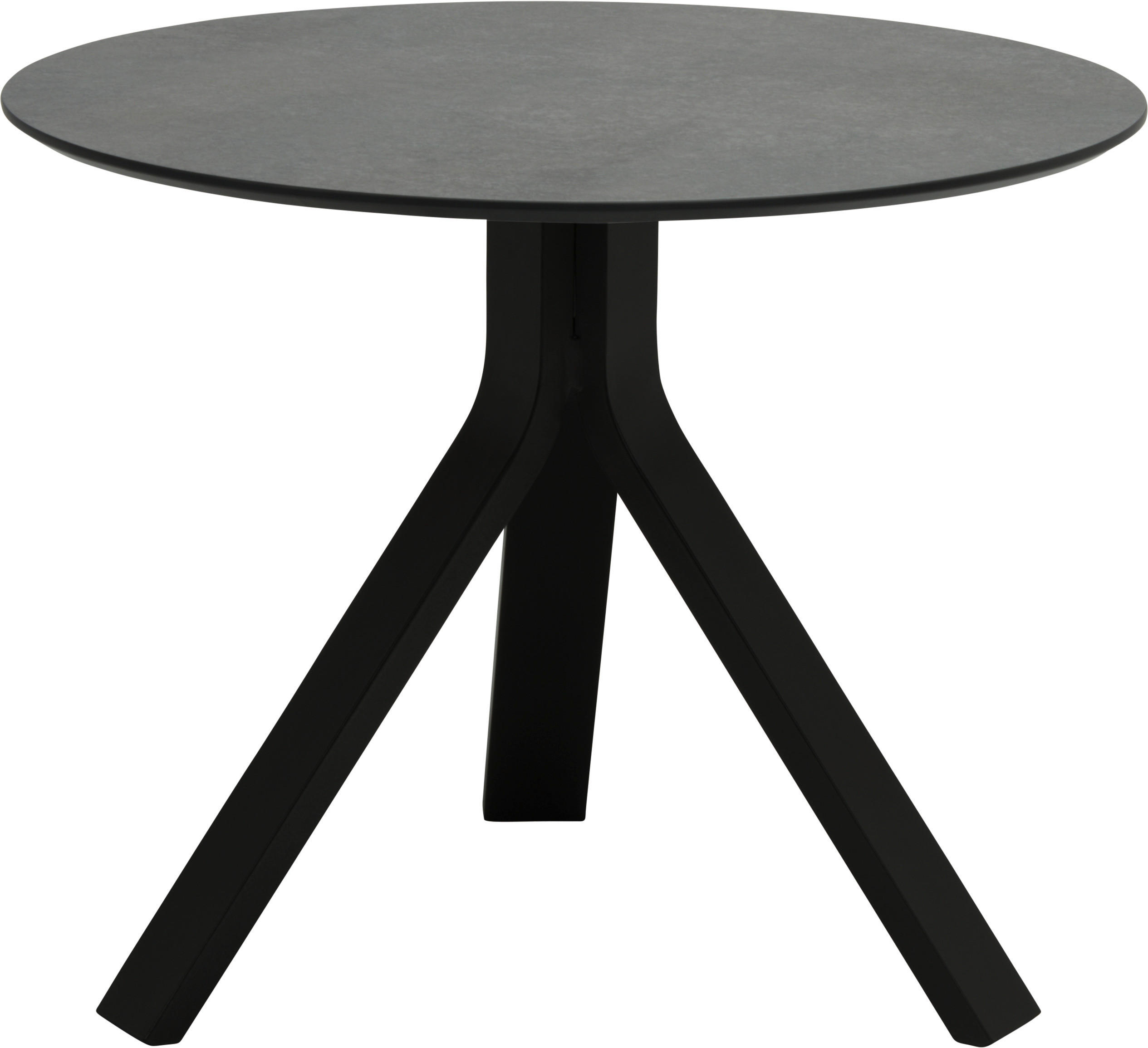 GARTENBEISTELLTISCH 60/60/48 cm Metall, Kunststoff  - Schwarz/Grau, Design, Kunststoff/Metall (60/60/48cm) - Stern