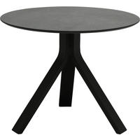 GARTENBEISTELLTISCH 60/60/48 cm Metall, Kunststoff  - Schwarz/Grau, Design, Kunststoff/Metall (60/60/48cm) - Stern