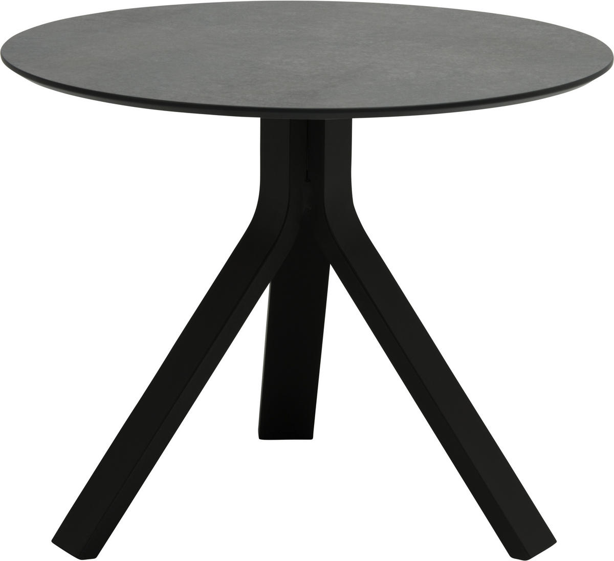 GARTENBEISTELLTISCH 60/60/48 cm Metall, Kunststoff  - Schwarz/Grau, Design, Kunststoff/Metall (60/60/48cm) - Stern
