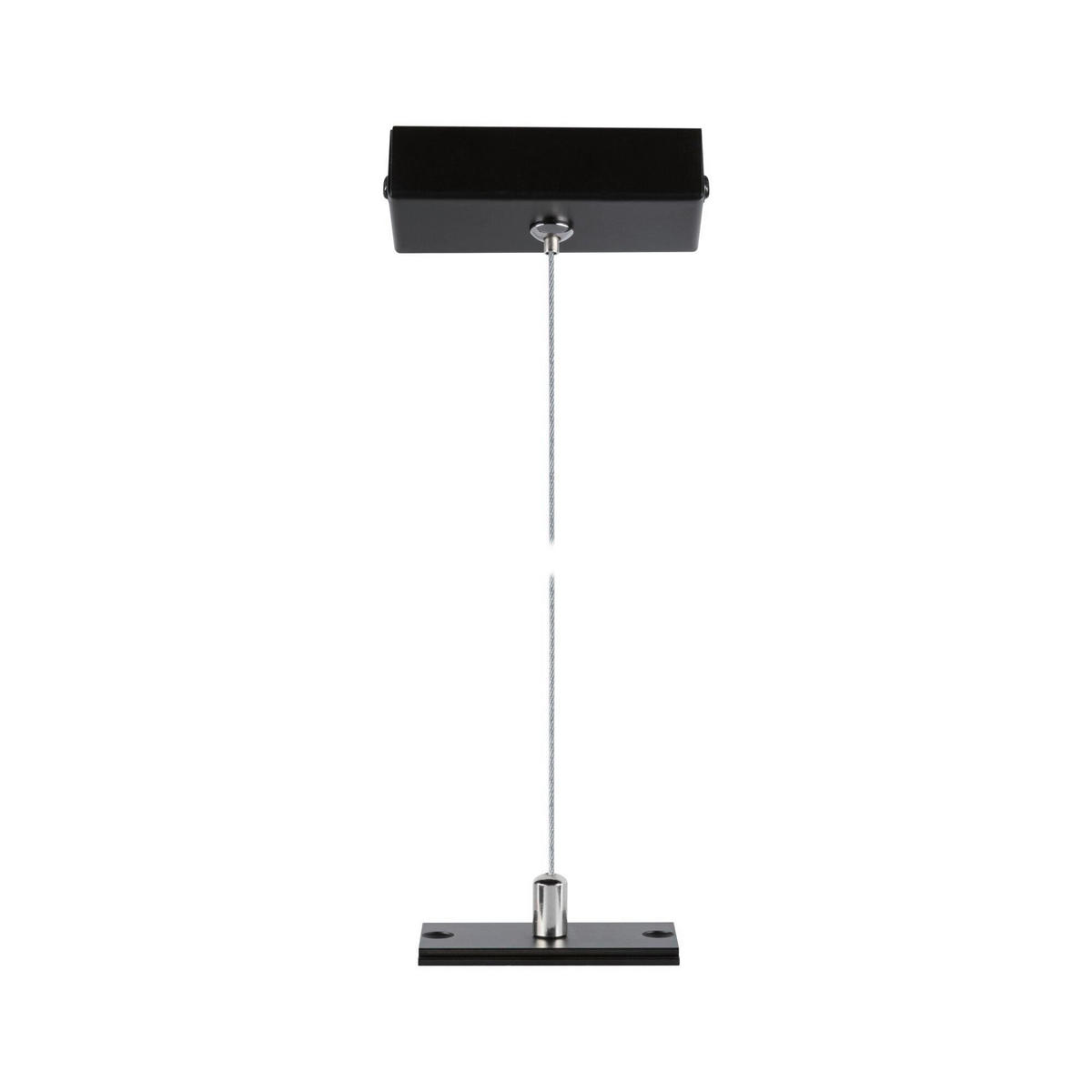 SCHIENENSYSTEM-ABHÄNGUNG - Schwarz, Basics, Metall (4/8/150cm) - Paulmann