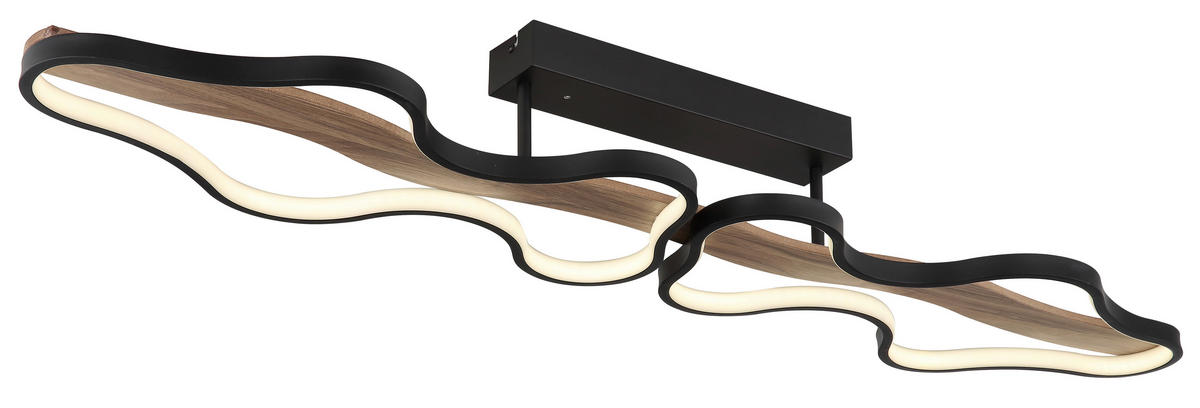STROPNA LED-SVETILKA   //2700-6000 K/230 V/ - črna/temno rjava, Design, kovina/umetna masa (112/25,5/15cm) - Globo
