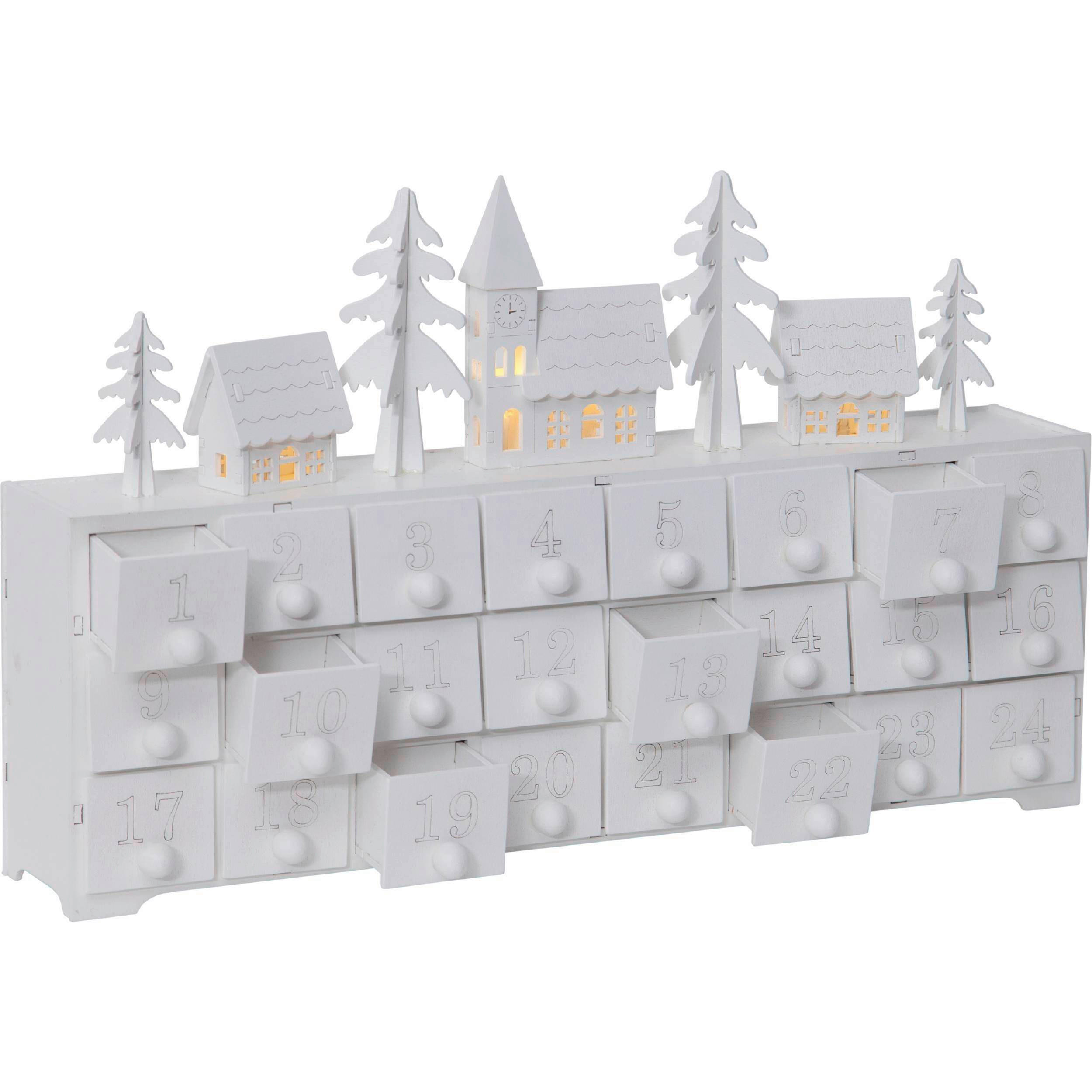 LED-DEKOLEUCHTE 37,5/7,5/22,5 cm   - Weiß, Basics, Holz/Kunststoff (37,5/7,5/22,5cm) - Eglo
