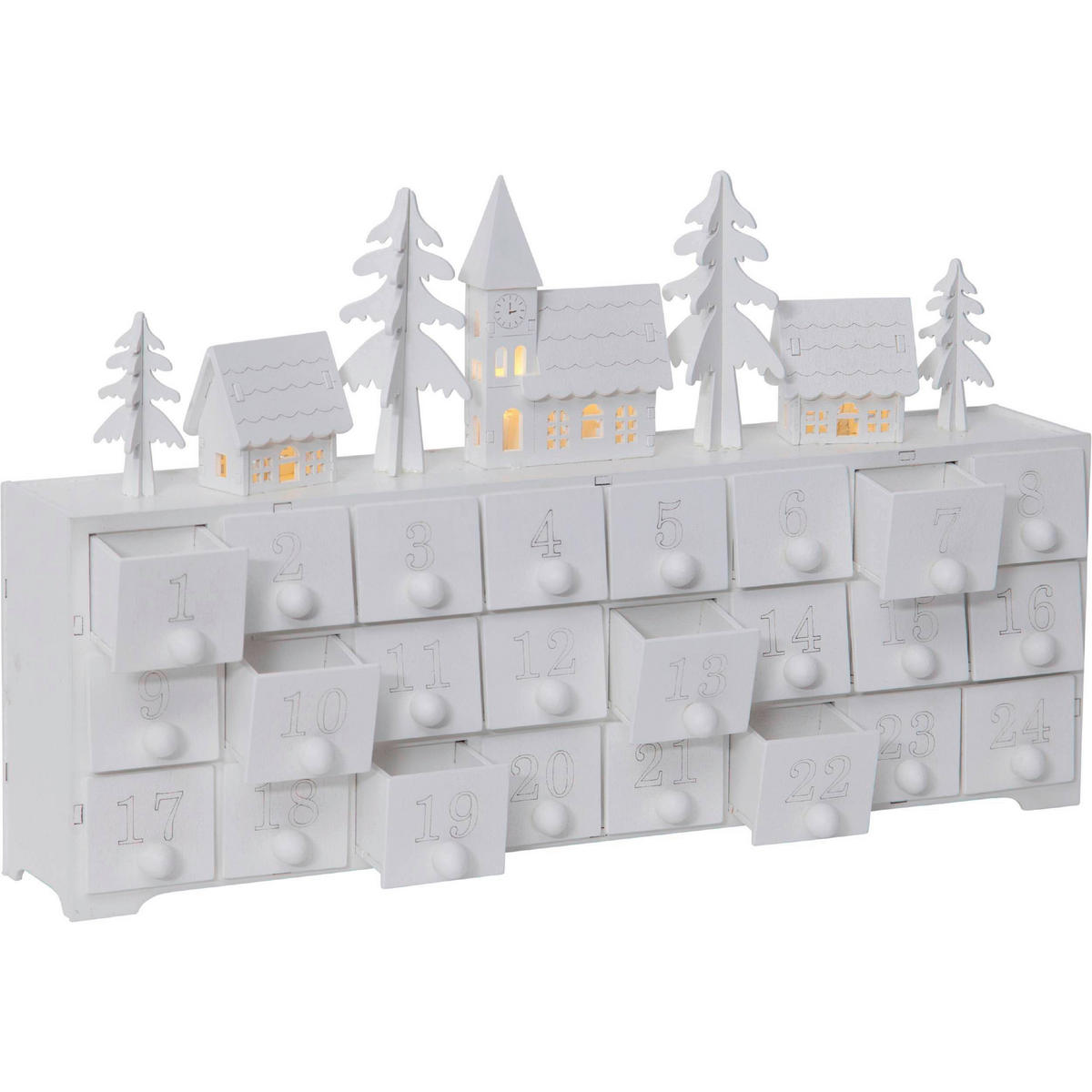 LED-DEKOLEUCHTE 37,5/7,5/22,5 cm   - Weiß, Basics, Holz/Kunststoff (37,5/7,5/22,5cm) - Eglo