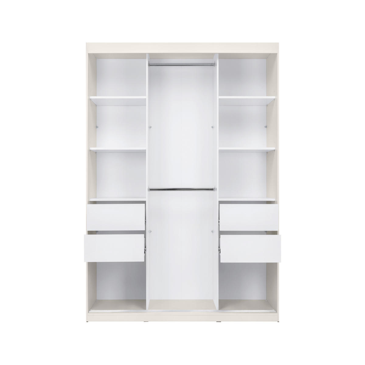 ORMAR S KLIZNIM VRATIMA kašmir   - bijela/kašmir, Moderno, drvni materijal/metal (150/215/59,5cm) - P & B