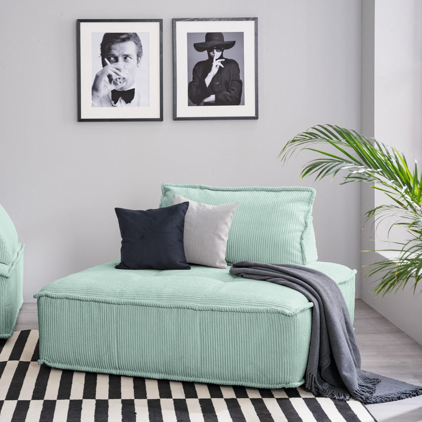 RÜCKENKISSEN   83/25/42 cm  - Blau, Modern, Textil (83/25/42cm) - Trendmanufaktur
