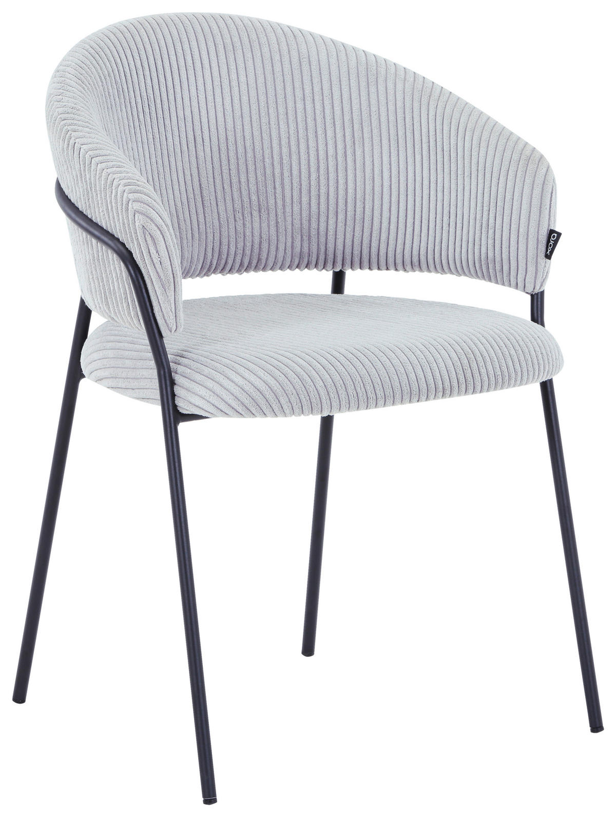 STOLICA  crna, svijetlo siva  metal, tekstil      - svijetlo siva/crna, metal/tekstil (57/80/55cm) - Hom`in