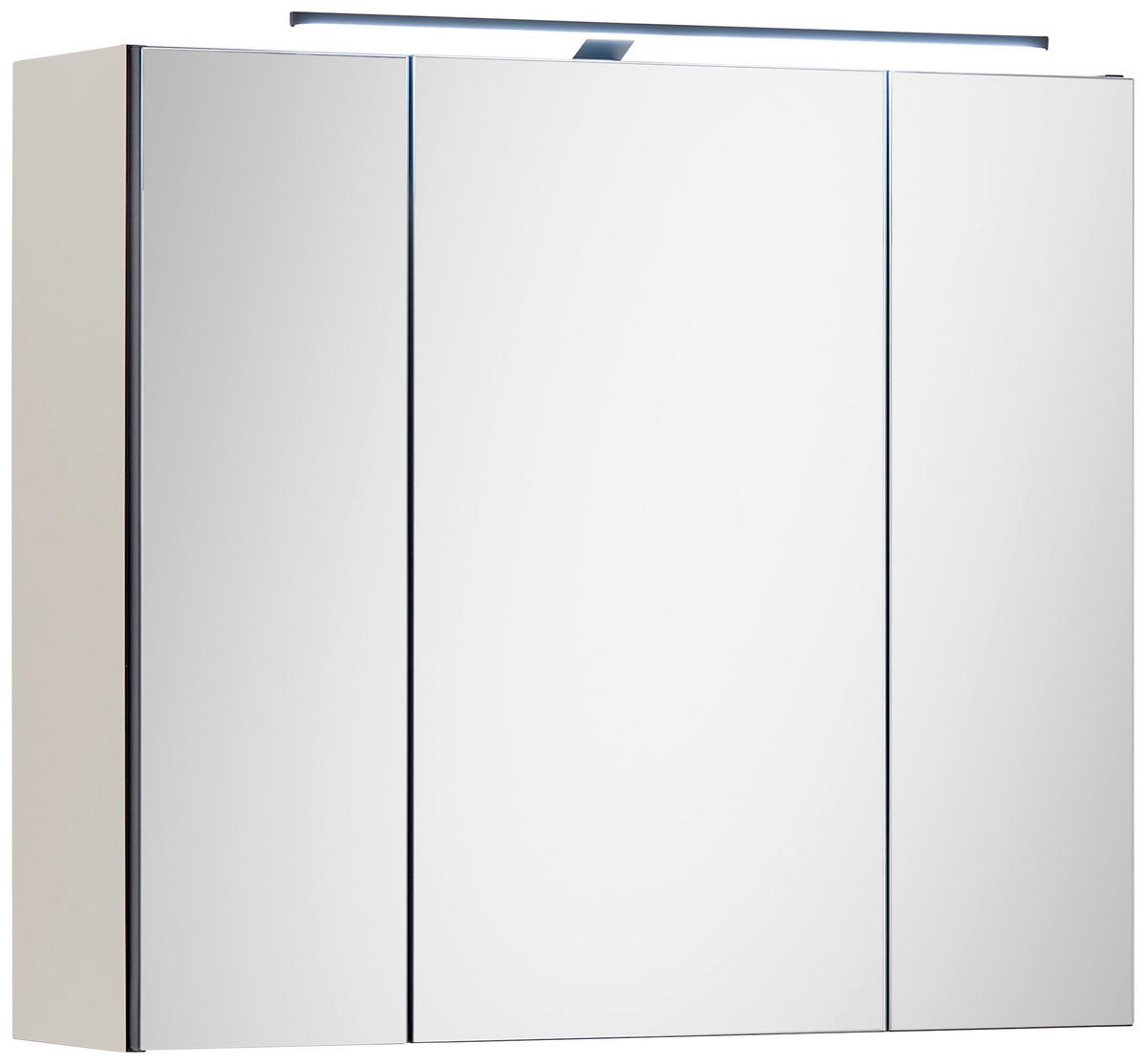 SPIEGELSCHRANK 80/70/23 cm  - Kaschmir/Schwarz, Basics, Glas/Holzwerkstoff (80/70/23cm) - MID.YOU