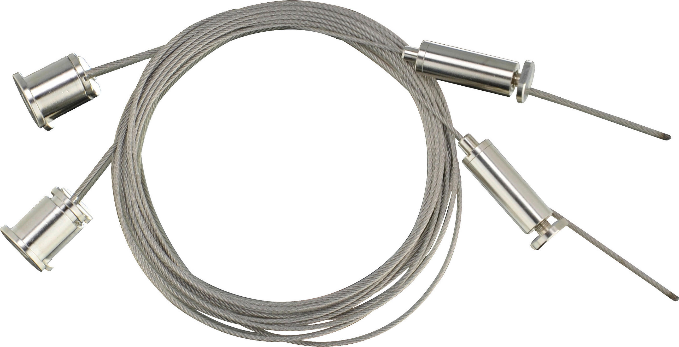 SEILSYSTEM-MONTAGESET 150 cm   - Edelstahlfarben, Basics, Metall (150cm)