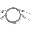 SEILSYSTEM-MONTAGESET - Edelstahlfarben, Basics, Metall (150cm)