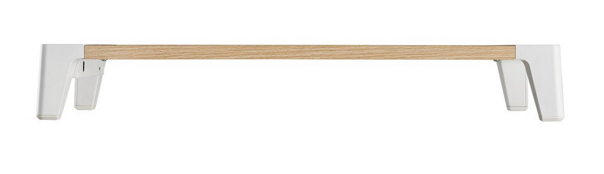 NÁSTAVEC NA PSACÍ STŮL  - bílá/barvy břízy, Design, kov/kompozitní dřevo (55,4/21,5/8cm) - Boxxx