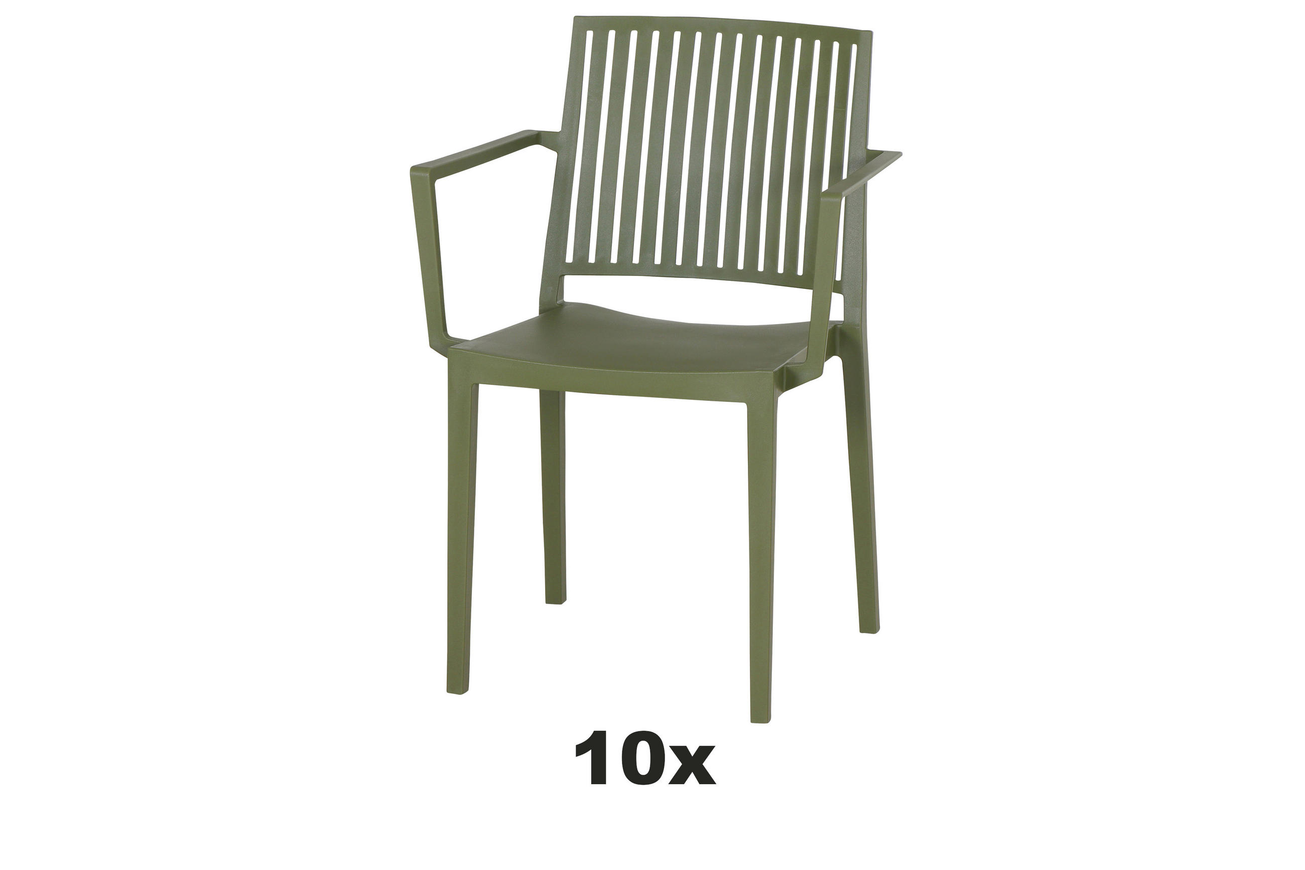 GARTENSESSEL-SET Kunststoff Grün  - Grün, Basics, Kunststoff (57/80/56cm) - Siena Garden