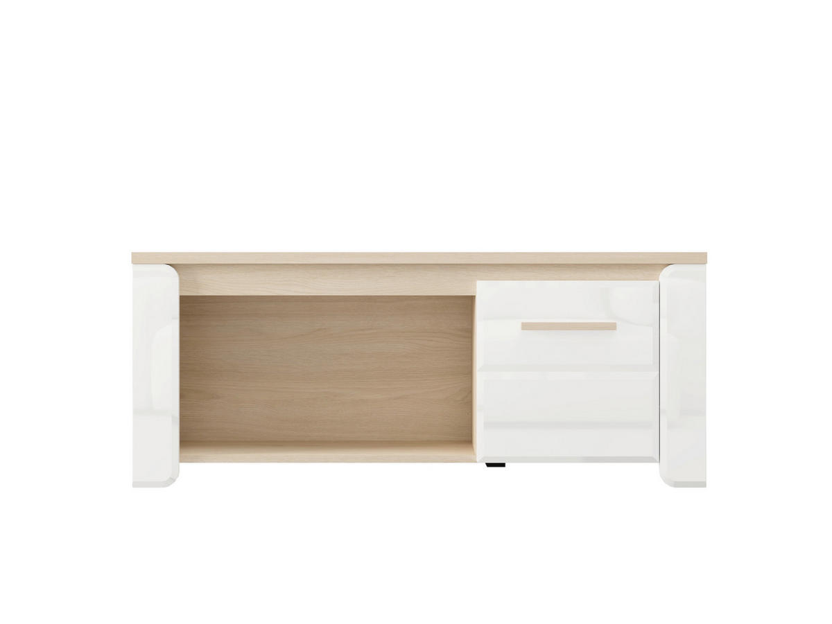 DOHÁNYZÓASZTAL faalapú anyag   - Bianco tölgy/fehér, Basics, műanyag/faalapú anyag (120/56,5/49,5cm) - Carryhome