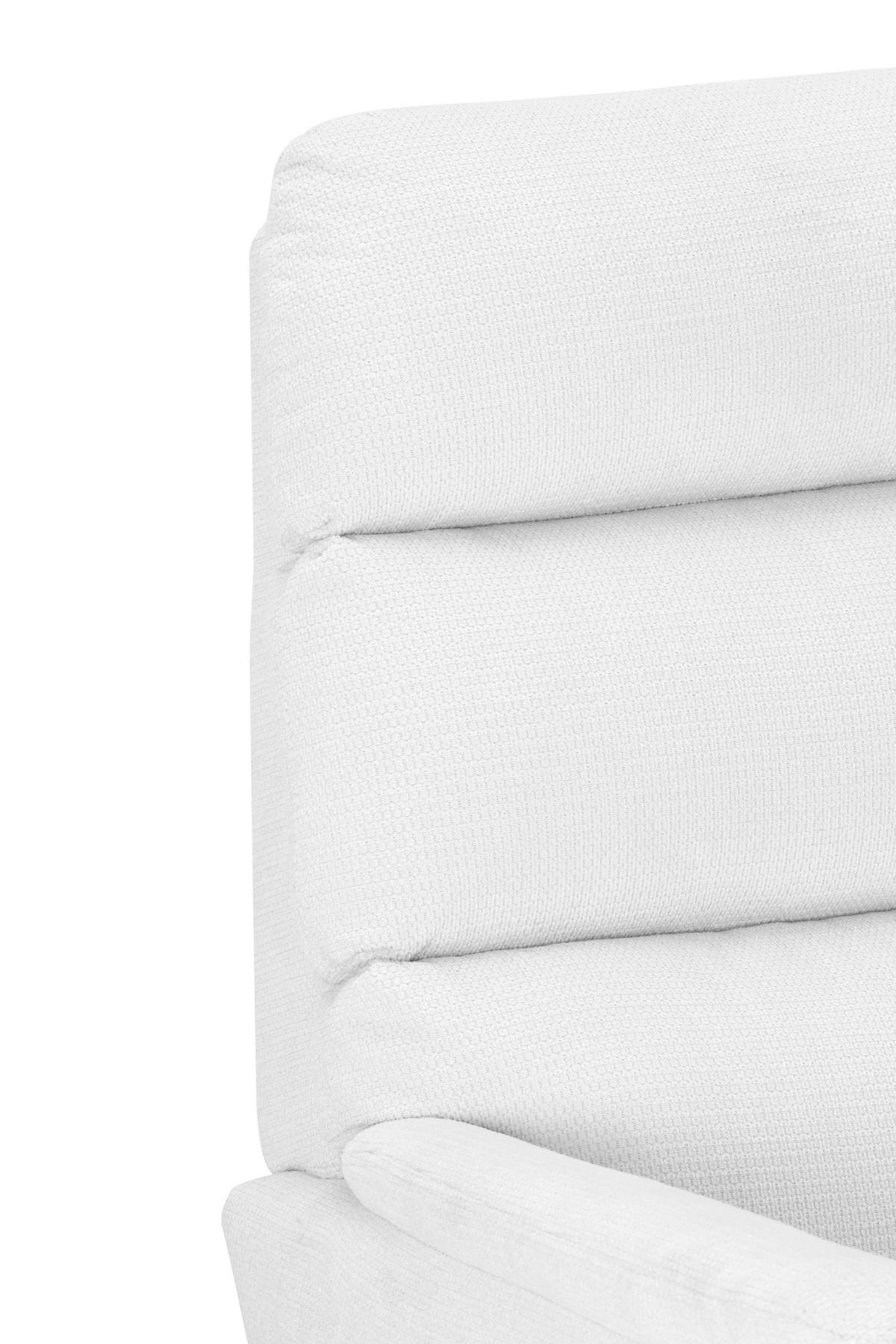 SESSEL in Webstoff Weiß  - Schwarz/Weiß, KONVENTIONELL, Textil/Metall (76/103/89cm) - Livetastic