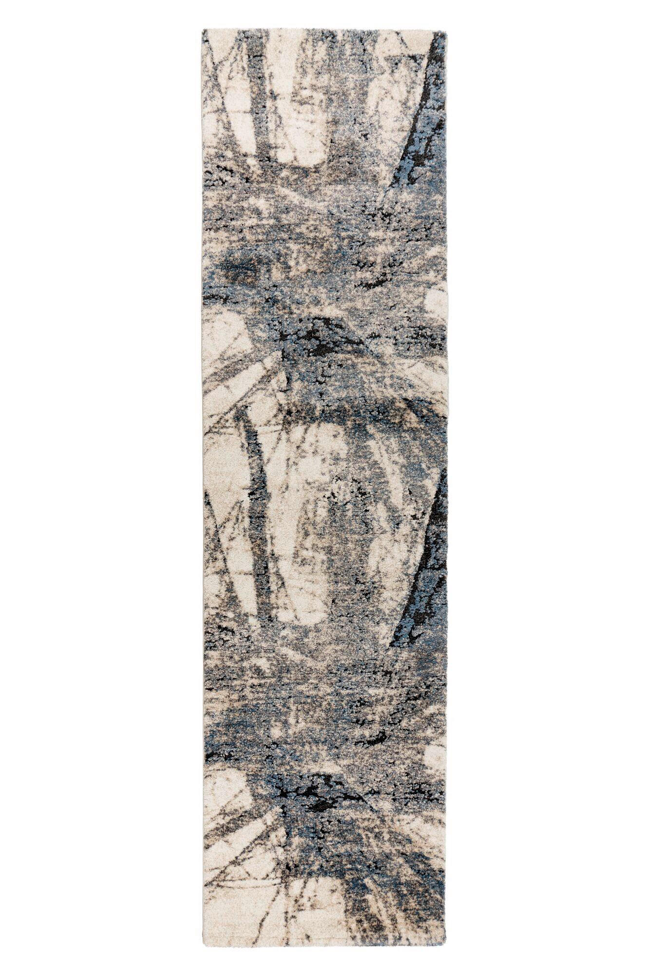 FLACHWEBETEPPICH 80/300 cm Blau rechteckig  - Blau, Basics, Textil (80/300cm) - Kayoom