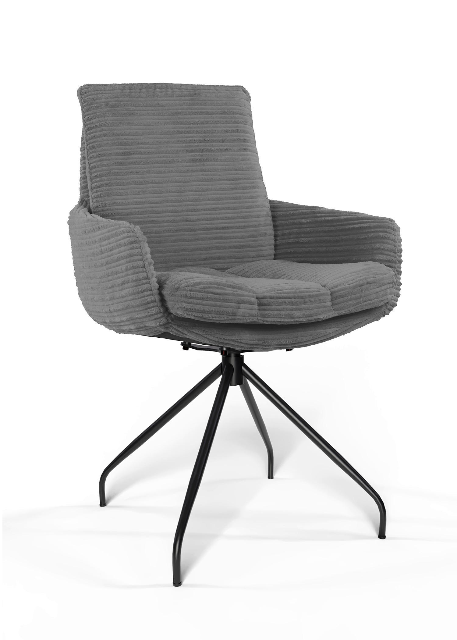 Valdera Armlehnstuhl Dunkelgrau 60x91x62 cm