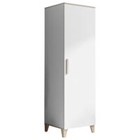 KLEIDERSCHRANK  in Weiß, Birnbaumfarben  - Birnbaumfarben/Weiß, MODERN, Holzwerkstoff/Kunststoff (60/200/55cm) - MID.YOU