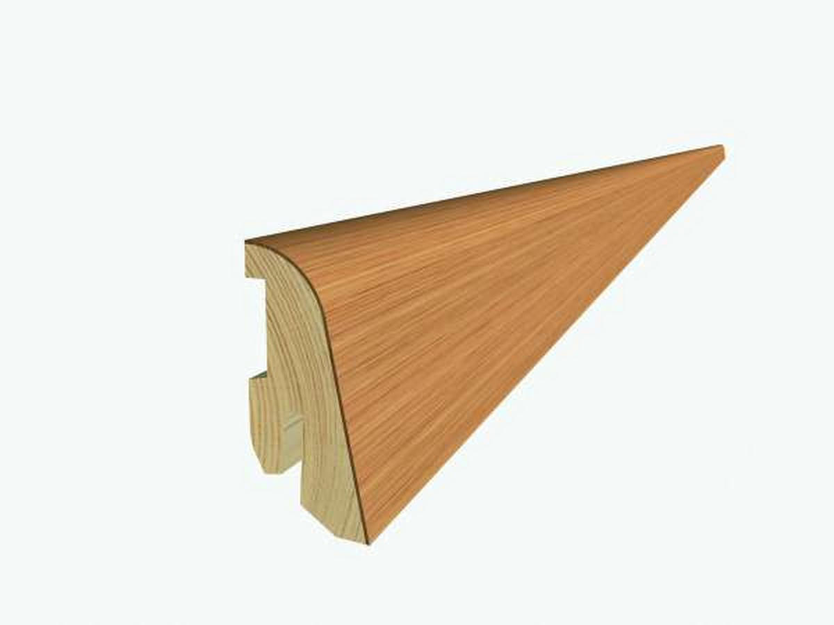 SOCKELLEISTE, Eiche Natur Eichefarben  - Eichefarben, KONVENTIONELL, Holz (250/18cm) - Ambiente