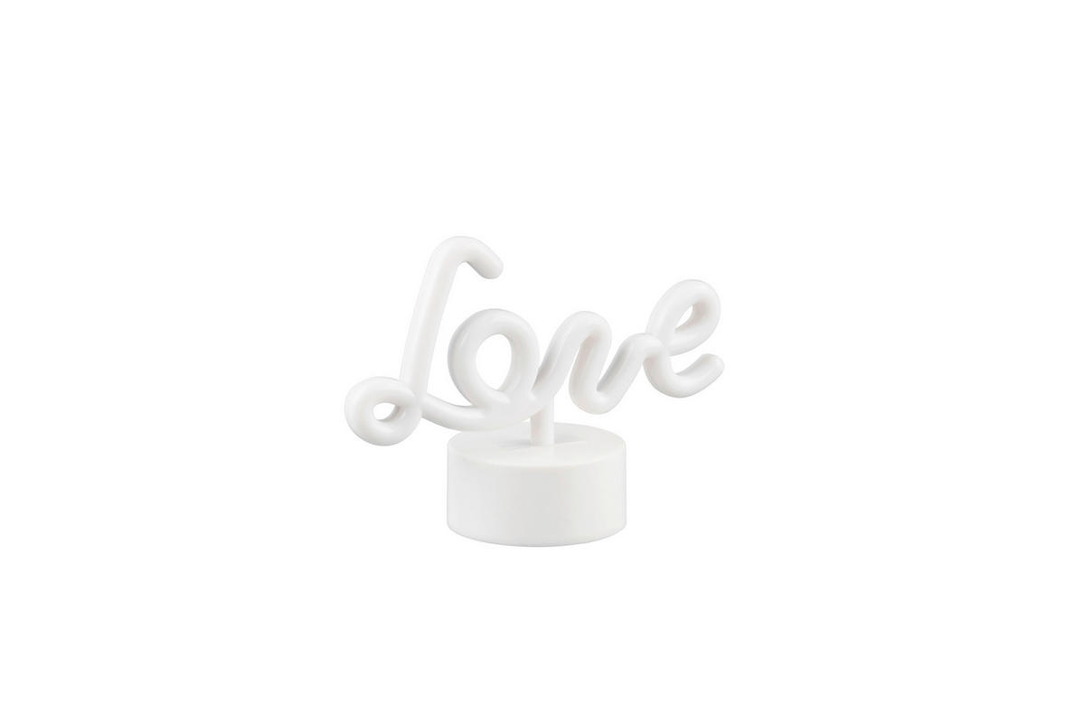 NAMIZNA LED-SVETILKA  Amor   19,5/8,5/14 cm          - rdeča/bela, Trend, umetna masa (19,5/8,5/14cm)