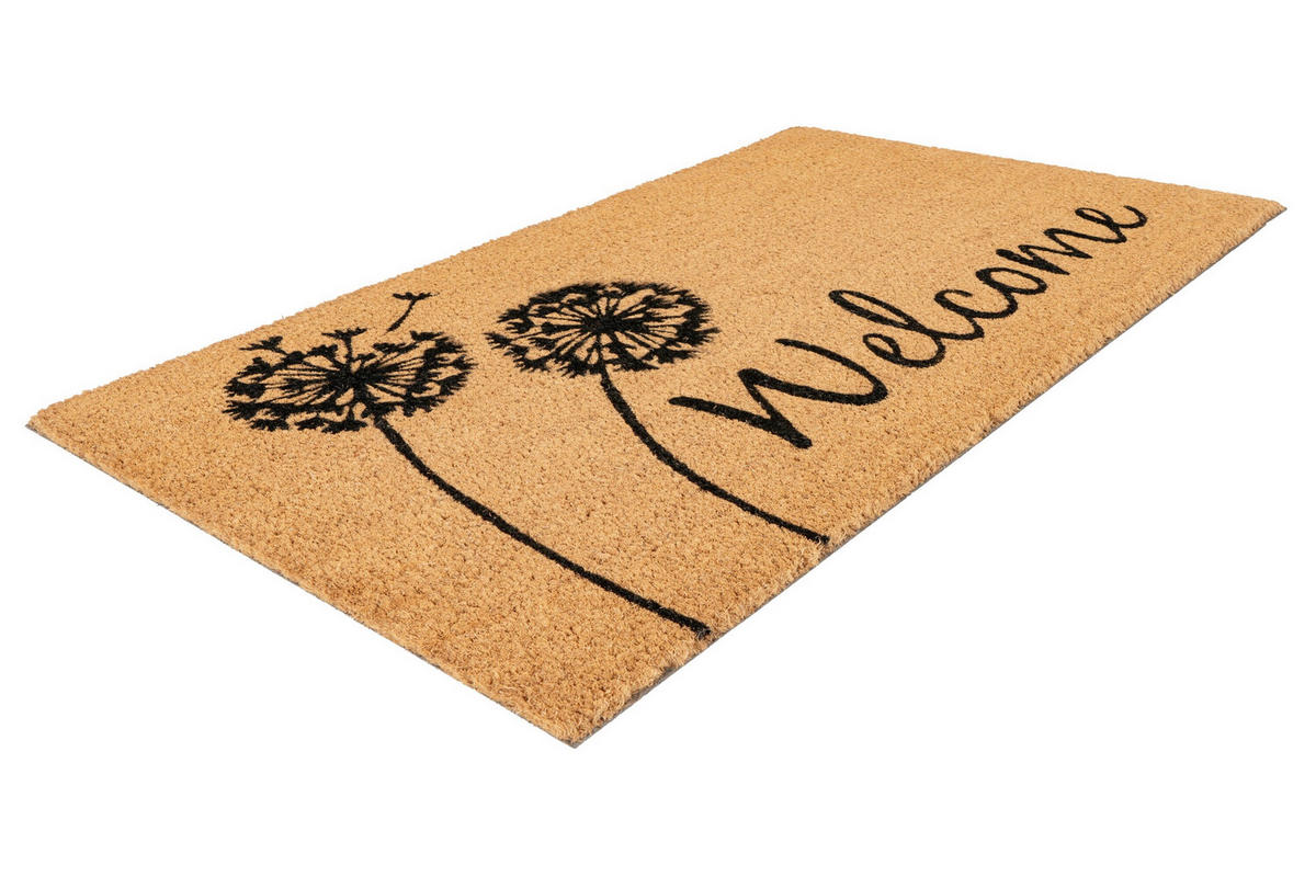 FUßMATTE 45/75 cm  - Hellbraun, Basics, Textil (45/75cm) - Kayoom