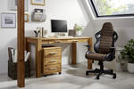 SCHREIBTISCH 140/70/76 cm  in Wildeiche  - Wildeiche/Alufarben, Basics, Holz/Kunststoff (140/70/76cm) - Linea Natura